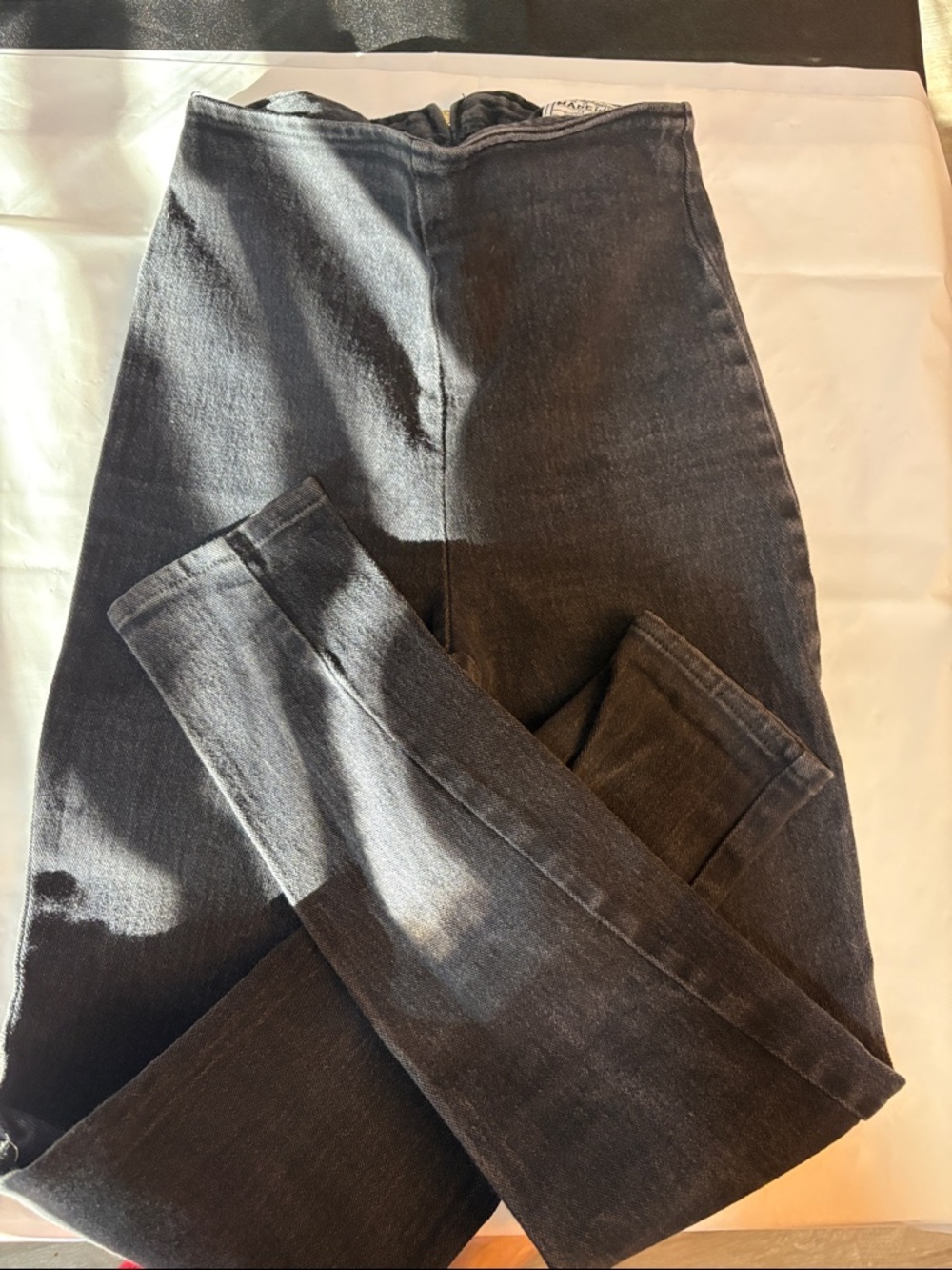 Vintage 1980’s High-Rise Black Denim Leggings